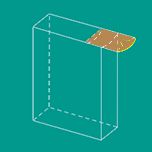 Bolsa de papel Kraft con muesca para pulgar