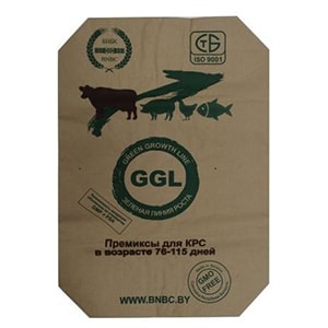 Bolsa valvulada, de pienso para animales