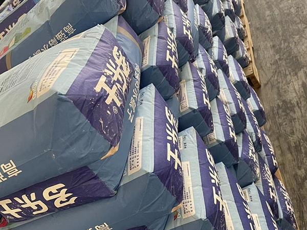 Bolsas valvuladas, con productos envasados dentro